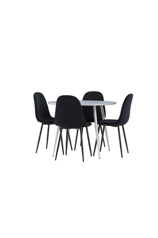 Venture Home Plaza matbord med Polar matstol