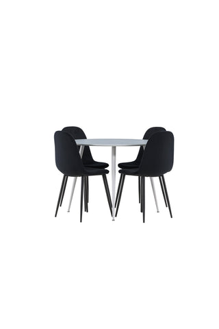 Venture Home Plaza matbord med Polar matstol
