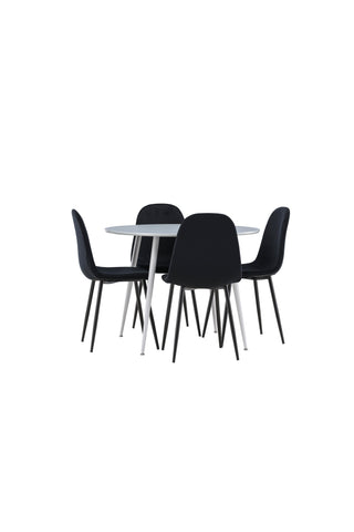 Venture Home Plaza matbord med Polar matstol