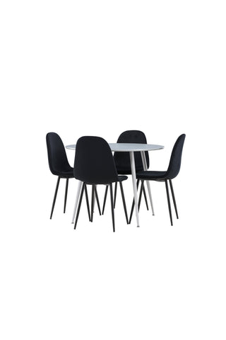 Venture Home Plaza matbord med Polar matstol
