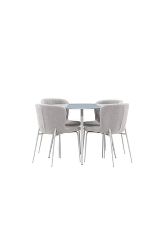 Venture Home Plaza matbord med Modesto matstol