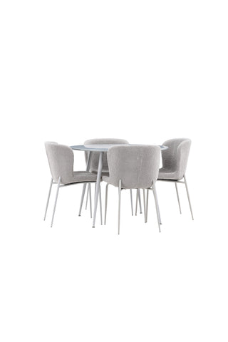 Venture Home Plaza matbord med Modesto matstol