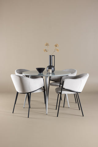 Venture Home Plaza matbord med Evelina matstol