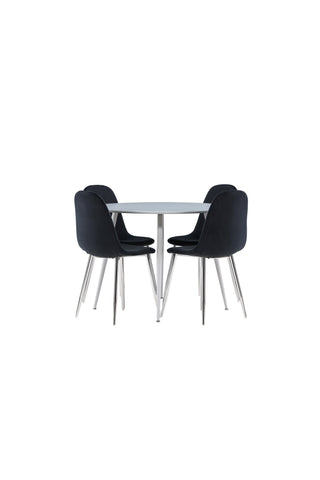 Venture Home Plaza matbord med Polar matstol