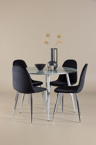 Venture Home Plaza matbord med Polar matstol