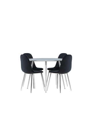 Venture Home Plaza matbord med Polar matstol