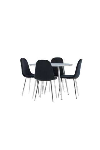 Venture Home Plaza matbord med Polar matstol