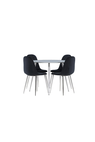 Venture Home Plaza matbord med Polar matstol