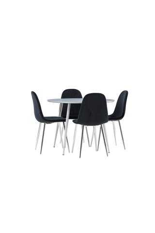 Venture Home Plaza matbord med Polar matstol