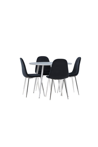 Venture Home Plaza matbord med Polar matstol