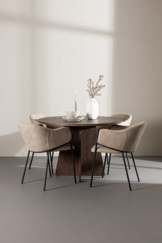 Venture Home Bootcut matbord med Evelina matstol