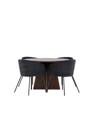 Venture Home Bootcut matbord med Berit matstol