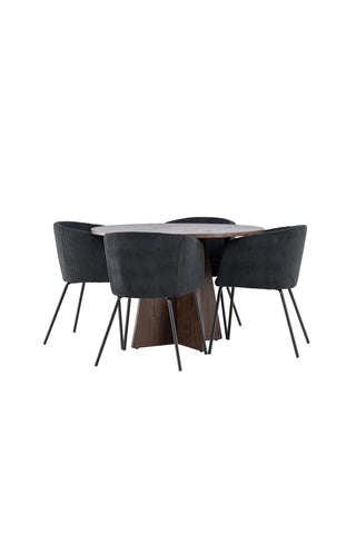 Venture Home Bootcut matbord med Berit matstol
