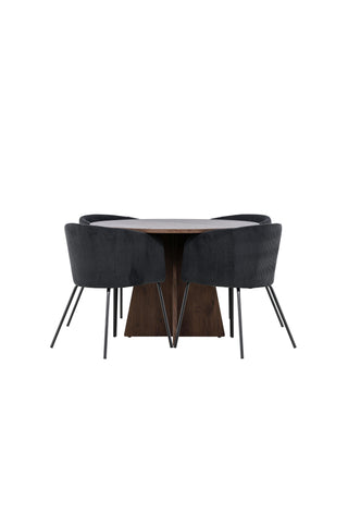 Venture Home Bootcut matbord med Berit matstol