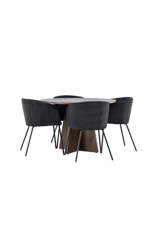 Venture Home Bootcut matbord med Berit matstol