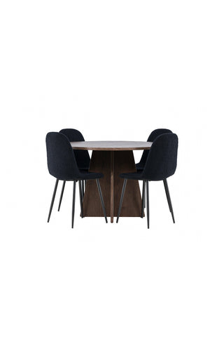 Venture Home Bootcut matbord med Polar matstol