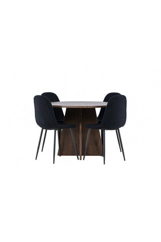 Venture Home Bootcut matbord med Polar matstol