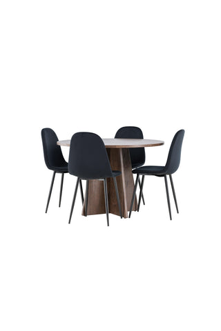 Venture Home Bootcut matbord med Polar matstol