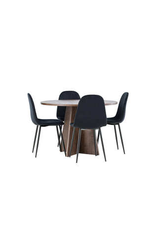 Venture Home Bootcut matbord med Polar matstol