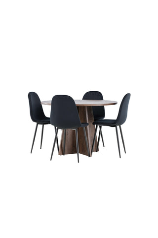 Venture Home Bootcut matbord med Polar matstol