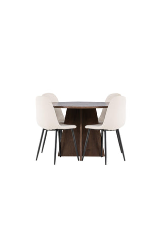 Venture Home Bootcut matbord med Polar matstol