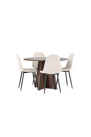 Venture Home Bootcut matbord med Polar matstol