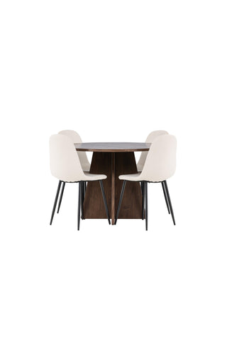 Venture Home Bootcut matbord med Polar matstol