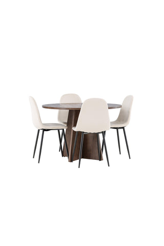 Venture Home Bootcut matbord med Polar matstol