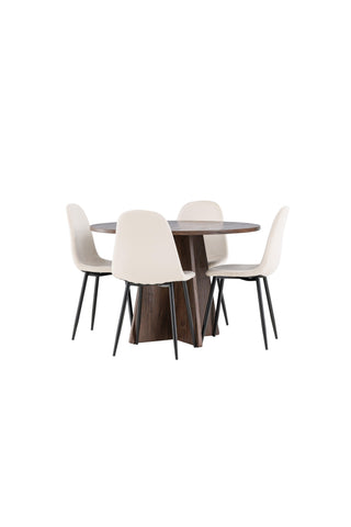 Venture Home Bootcut matbord med Polar matstol