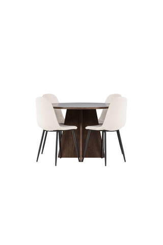 Venture Home Bootcut matbord med Polar matstol