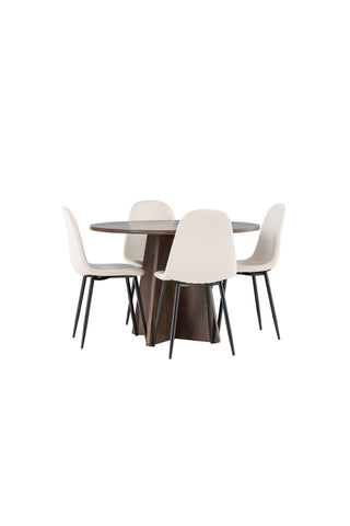 Venture Home Bootcut matbord med Polar matstol