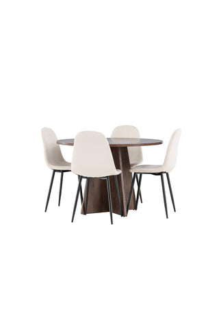 Venture Home Bootcut matbord med Polar matstol