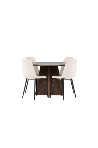 Venture Home Bootcut matbord med Polar matstol