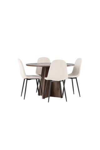 Venture Home Bootcut matbord med Polar matstol
