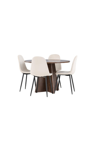 Venture Home Bootcut matbord med Polar matstol