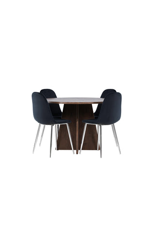 Venture Home Bootcut matbord med Polar matstol