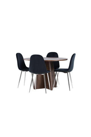 Venture Home Bootcut matbord med Polar matstol