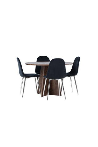 Venture Home Bootcut matbord med Polar matstol