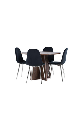 Venture Home Bootcut matbord med Polar matstol