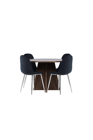 Venture Home Bootcut matbord med Polar matstol
