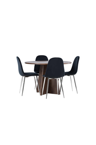Venture Home Bootcut matbord med Polar matstol