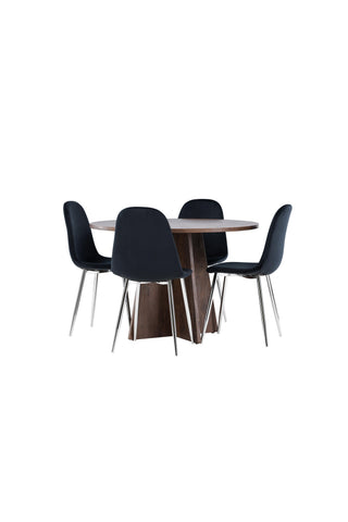 Venture Home Bootcut matbord med Polar matstol