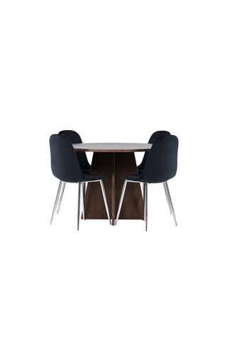 Venture Home Bootcut matbord med Polar matstol