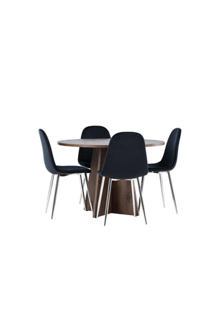 Venture Home Bootcut matbord med Polar matstol