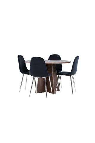 Venture Home Bootcut matbord med Polar matstol