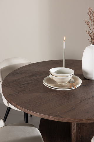 Venture Home Bootcut matbord med sammetsmatsalsstol