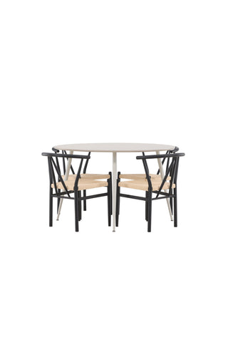 Venture Home Plaza matbord med Alfons matstol