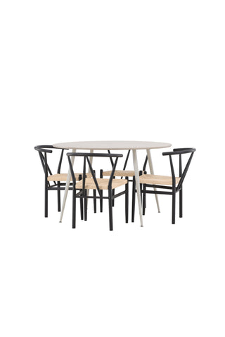 Venture Home Plaza matbord med Alfons matstol