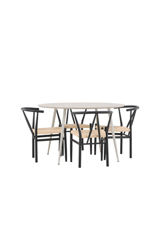 Venture Home Plaza matbord med Alfons matstol