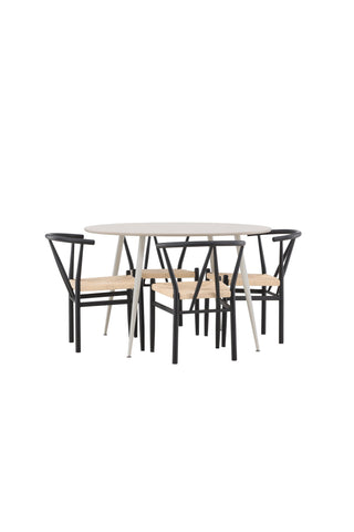 Venture Home Plaza matbord med Alfons matstol